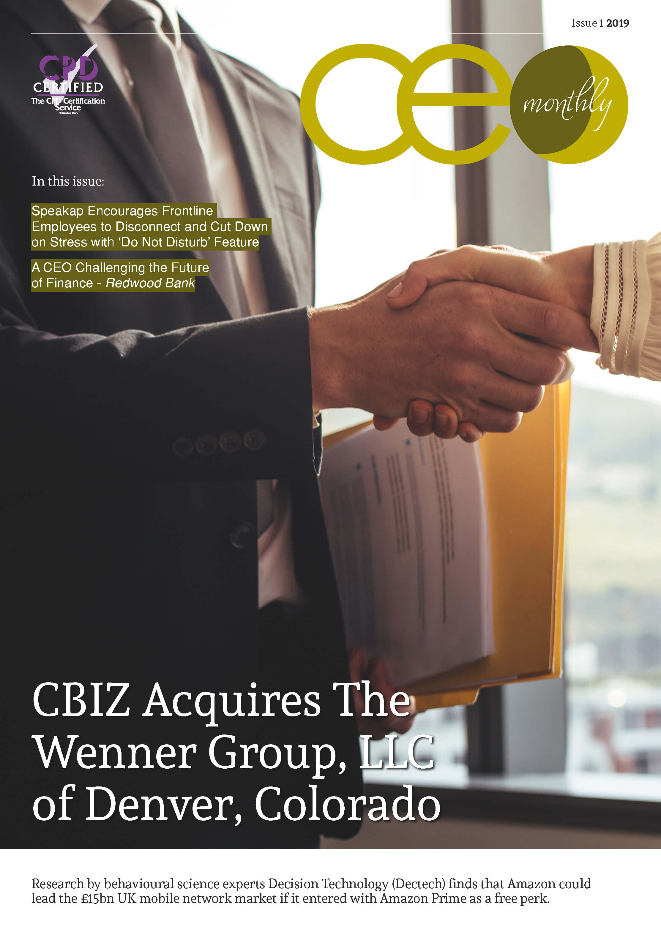 Magazine cover image - Issue 1 2019 | CEO Monthly