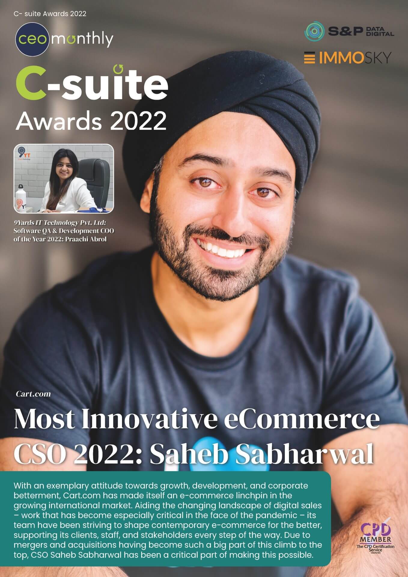 Winners supplement cover image - C-Suite Awards | CEO Monthly