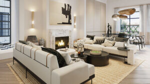 Luxury White Sofas In Sitting Room 300x169