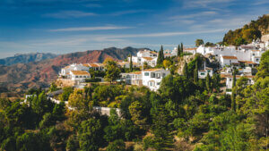 Charming little white village of Mijas. Spain