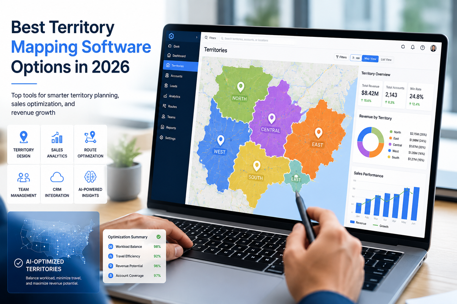 What are the Best Territory Mapping Software Options in 2026? - Featured Image | CEO Monthly