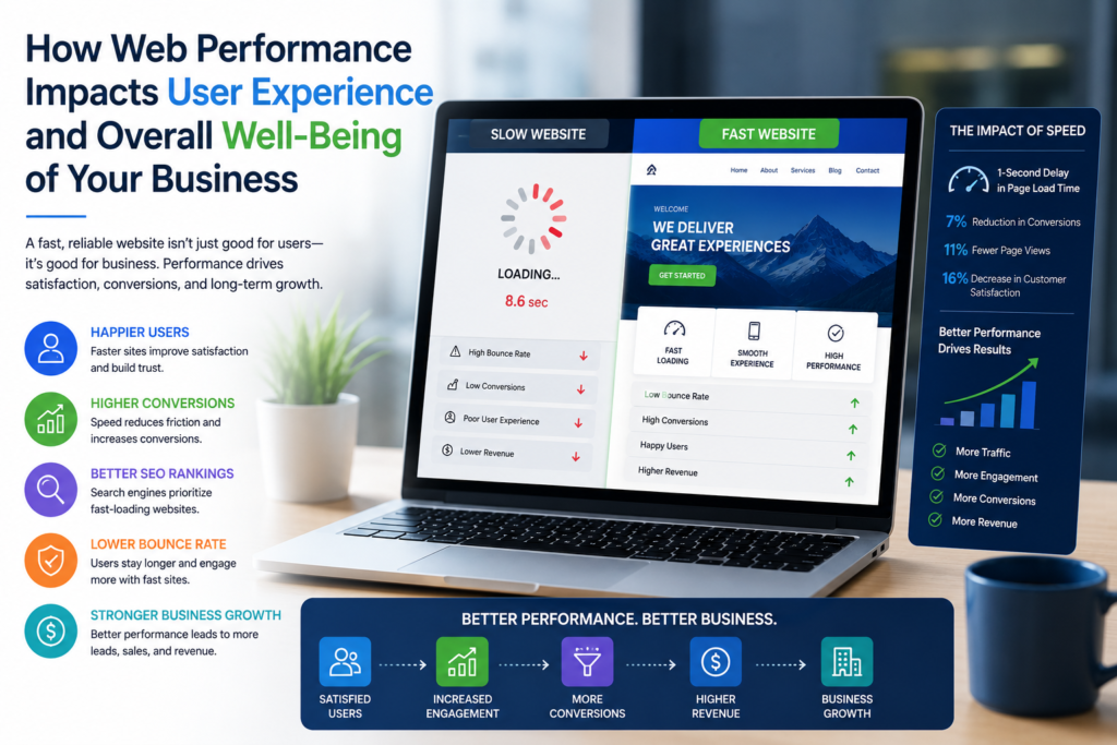 Post Thumbnail - How Web Performance Impacts User Experience and overall well being of your business