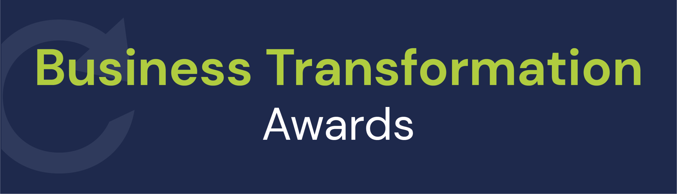 Award logo - Business Transformation Awards