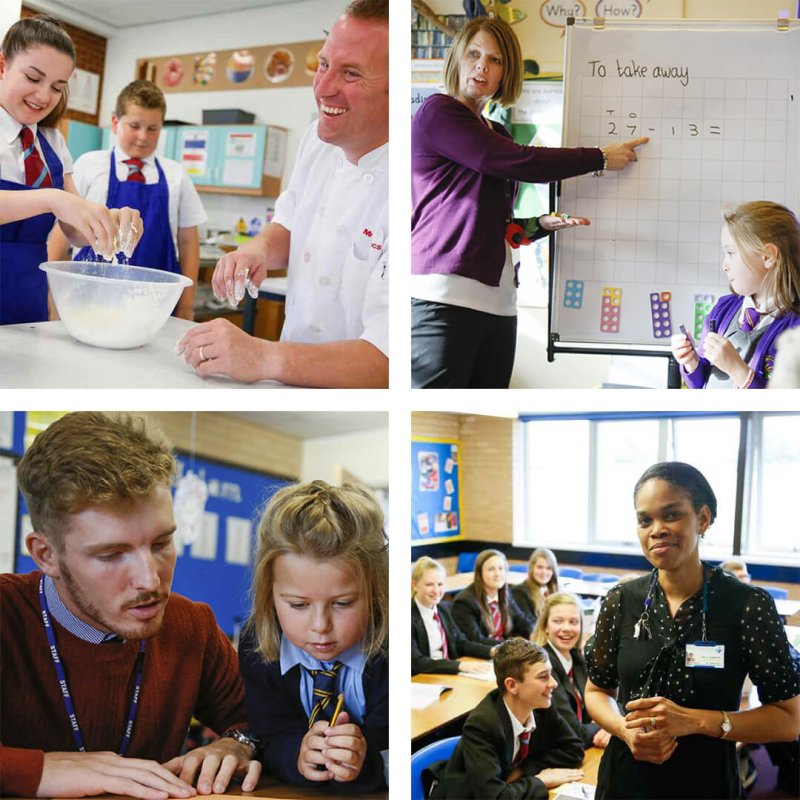 Four gallery images of the Nene Education Trust's work